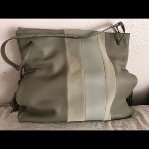 Casey Tassel Leather Bucket Bag